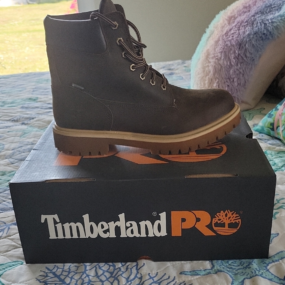 Brand New Timberland PRO Dark Brown Leather Boots